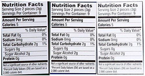 ECLIPSE Sugar Free Mint Chewing Gum Variety Pack, 18-Count Box