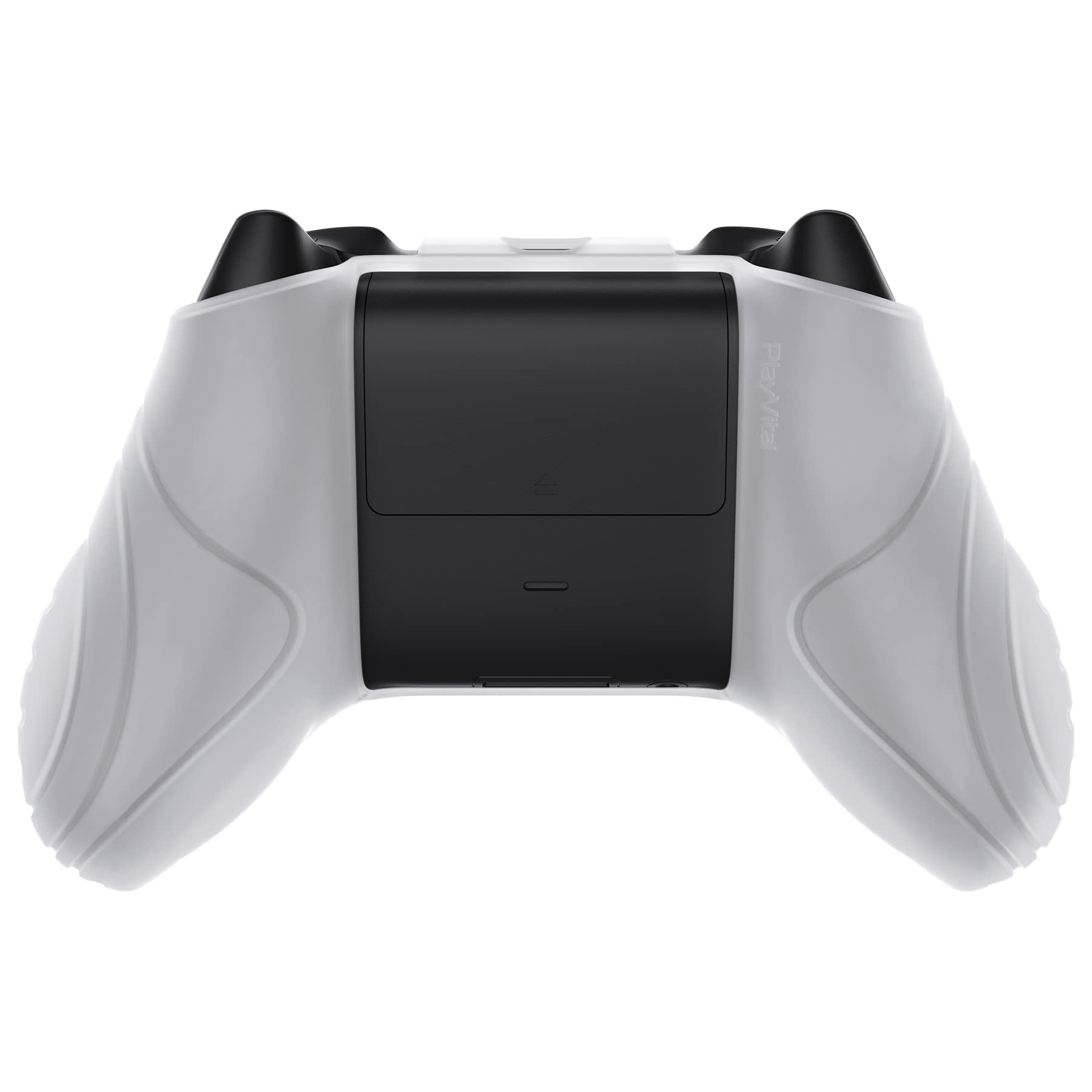 eXtremeRate PlayVital Glow in Dark Green Samurai Edition Anti-slip Controller Grip Silicone Skin for Xbox Core Controller, Ergonomic Protective Case Cover for Xbox Series S/X Controller w/Thumb Grips
