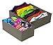 Sorbus® Set of 4 Foldable Drawer Dividers, Storage Boxes, Closet Organizers, Under Bed Organizer (Gray)