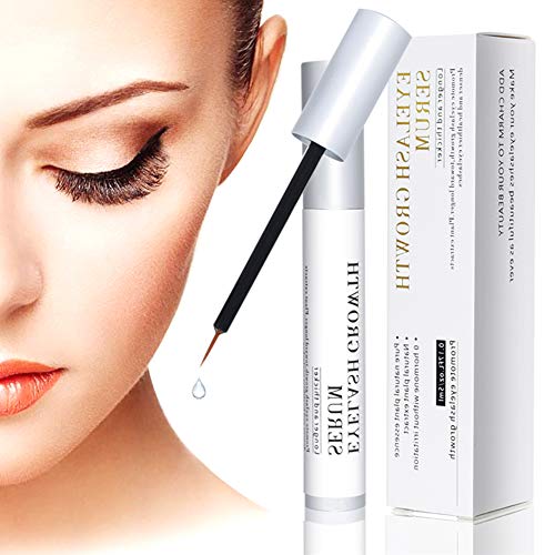 Eyelash Growth Enhancer Serum - Professional Eyebrow Thrive Liquid Lash Extention Eyelash Growth Serum 100% for Safe & Rapid 5ML for Naturally Longer, Fuller & Thicker (Black)