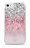 Trendy Accessories PRINT Image Pink Grey Design Pattern Cover White Silicone Case for iPhone 5C
