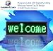 Koolertron Programmable LED Digital Scrolling Message Name Tag Id Badge(12x48 Pixels) (Green)