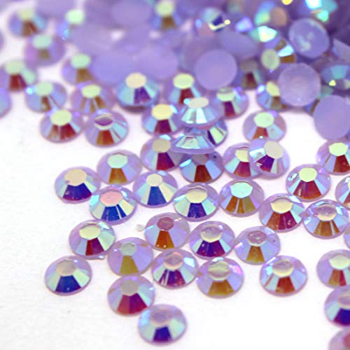 image for Zbella 3,000 Piece Resin 14-Facet Flat Back Round Rhinestones 3mm ss12