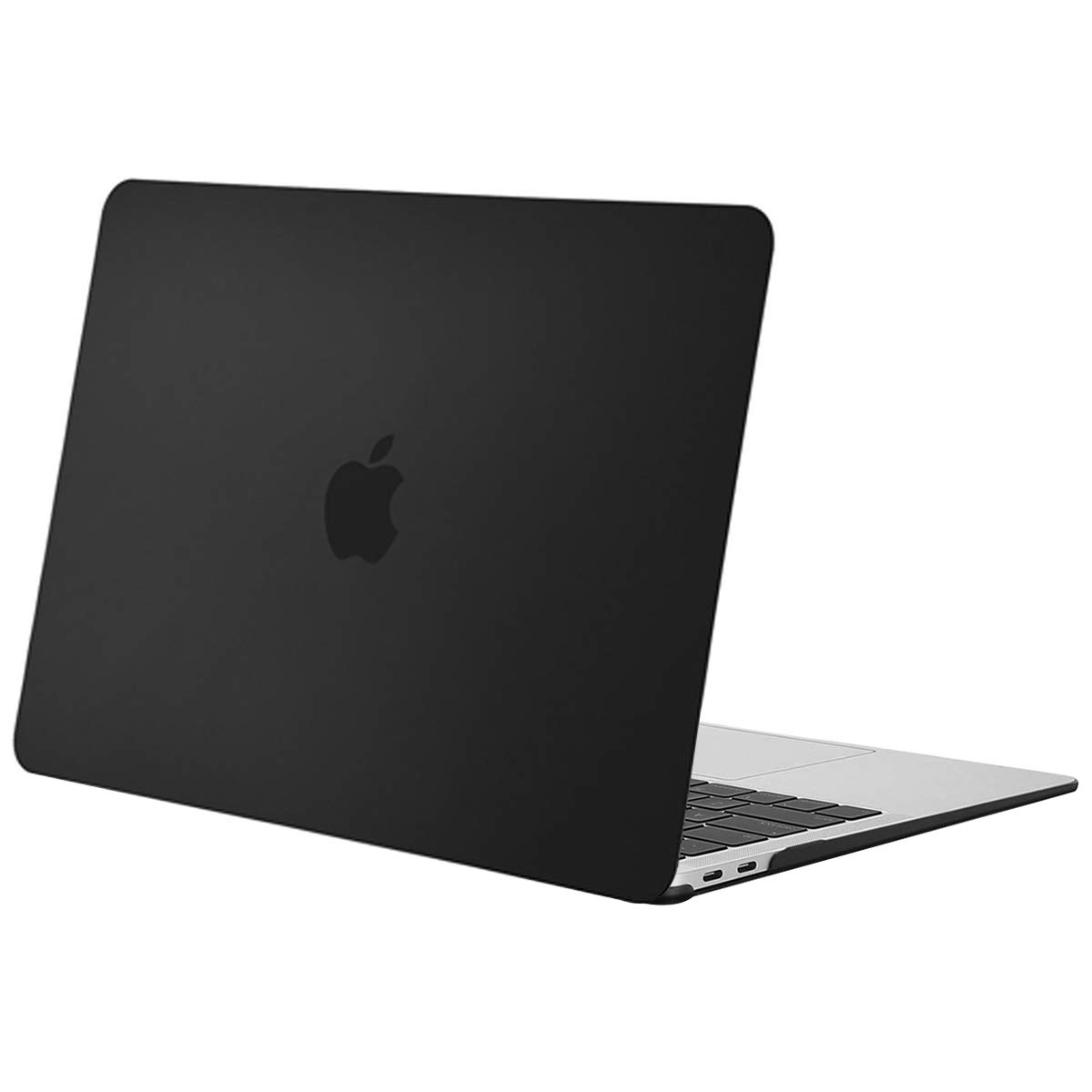 MOSISO Compatible with MacBook Air 13 inch Case M1 A2337 A2179 A1932, Protective Hard Shell Cover Compatible for MacBook Air M1 Case 13.3 inch 2021 2020 2019 2018 Retina Touch ID, Black