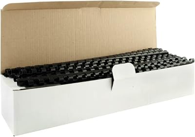 Q-Connect Black 8mm Binding Combs Pack of 100 KF24018