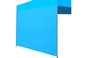 Joramoy Canopy Tent Sidewalls 10×10 for Pop Up Canopy, Instant Canopy Sunwall with Waterproof and UV Protection Layer,1 Pack Sidewall Only（Sky Blue）