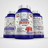Supreme Potential Goji Berry Antioxidant Boost, High in Vitamin C and Fiber - 900mg - 90 Capsules - 45 Day Supply - Manufactured in USA