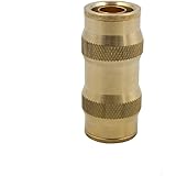 Legines DOT Brass Push in Fitting Air Brake Union 5/8" Tube OD (Pack of 2)