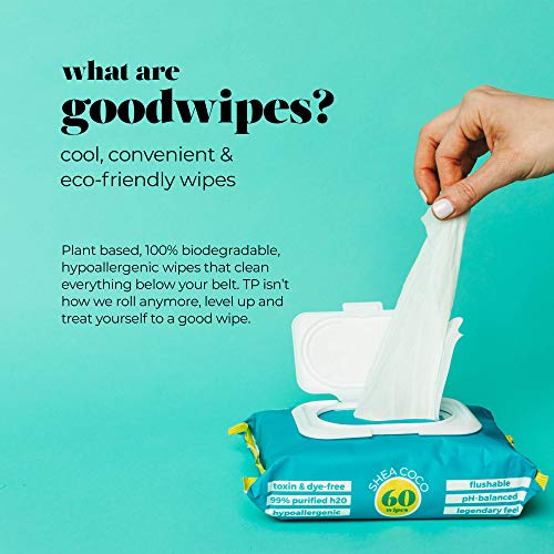 Goodwipes Flushable & Biodegradable Wipes with Botanicals, Dispenser