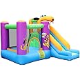 Doctor Dolphin Bounce House Slide with Blower Bounce House for Kids 5-12 Bounce House for Kids, Jumping Bouncy Castle with Puppy Slide Outdoor, Inflatable Bouncer with Blower