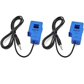 SazkJere 2Pcs SCT013 Non-invasive Split Core AC Current Transformer Sensor SCT-013-010 (10A 1V 1%)