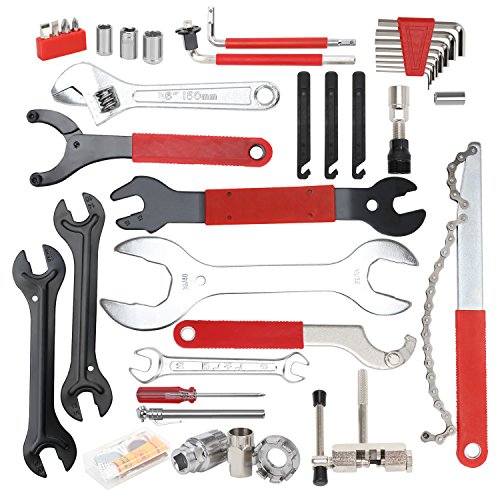 OCGIG 48 Pcs Professional Bike Repair Tools Set Kit Multi-Functional Bicycle Maintenance Tools - Thumbnail 2