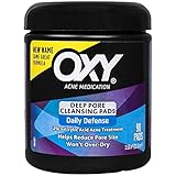 OXY Daily Defense Acne Cleansing Pads 90 Count Container (Pack of 3) (packaging may vary)