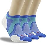 Athletic Running Socks, ZEALWOOD Unisex Merino Wool Anti-blister Cushion Hiking Socks,1/3 Pairs