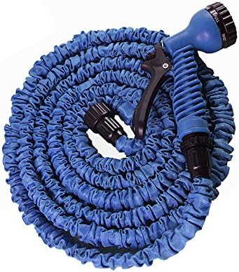 Ukayed Expandable Extendable Water Garden Hose Pipe Stretch 3 Times It's Normal Size! (Blue)