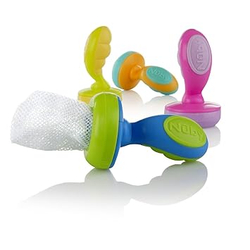Amazon Com Nuby Nibbler With Cap Colors May Vary Baby Eating