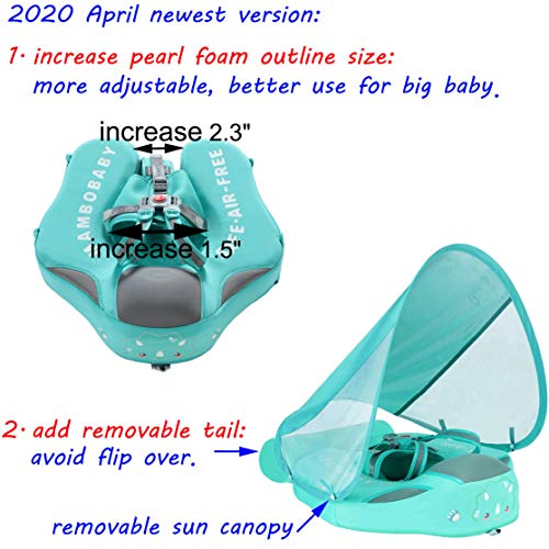 V Convey Infant Baby Pool Float with Removable Canopy Baby Floaties