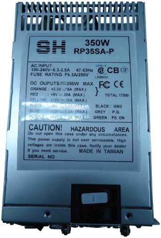 RP35SA-P/P1 300W/+5Vsb/+5V/+3.3v/+12v/-5V/-12v