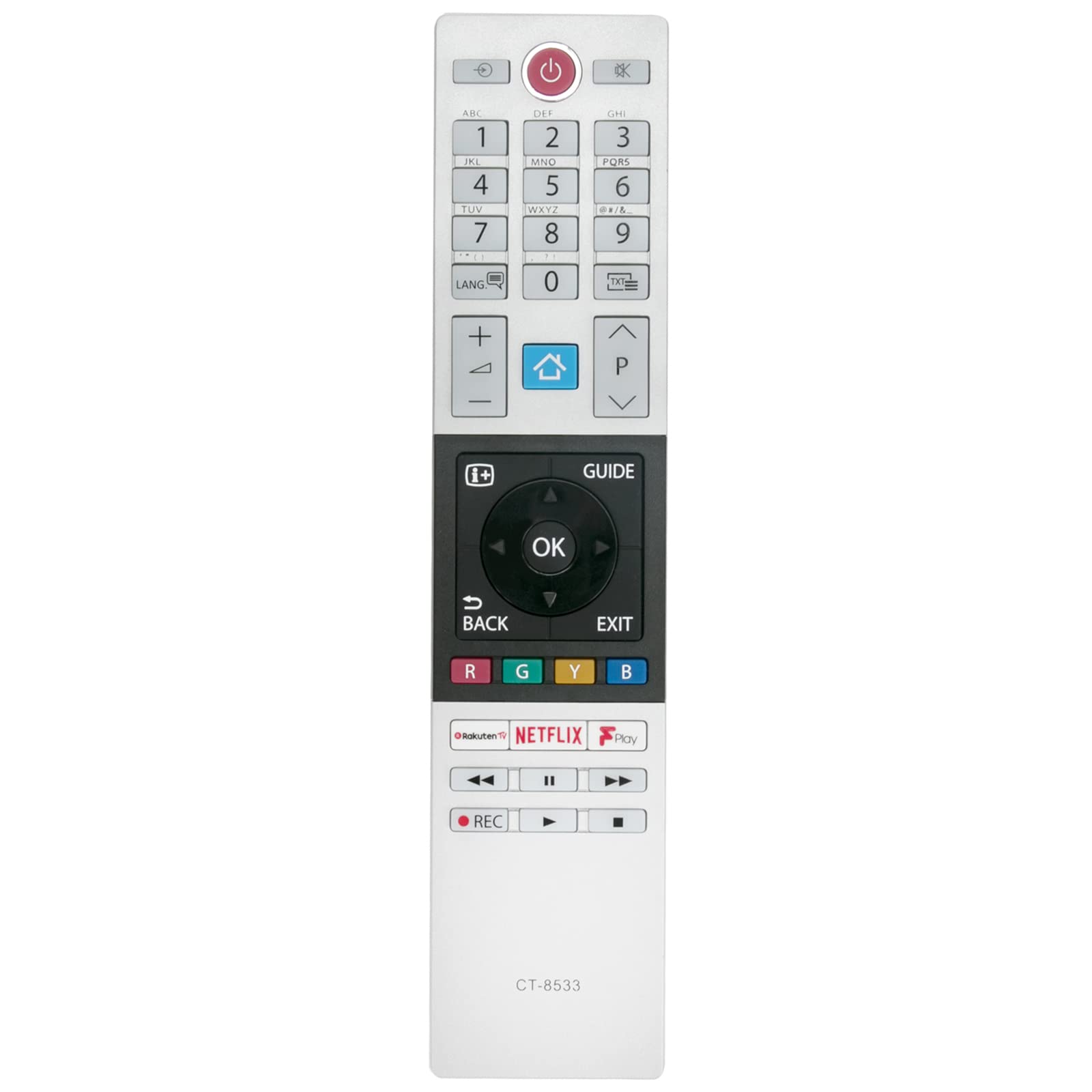 CT-8533 Replacement Remote Control Fit for Toshiba TV 40L2863DB 28W2863DB 32W2863DB 24L2863DB 40L2863DB 24W2863DB 32W2863DB 32WL2B63DB