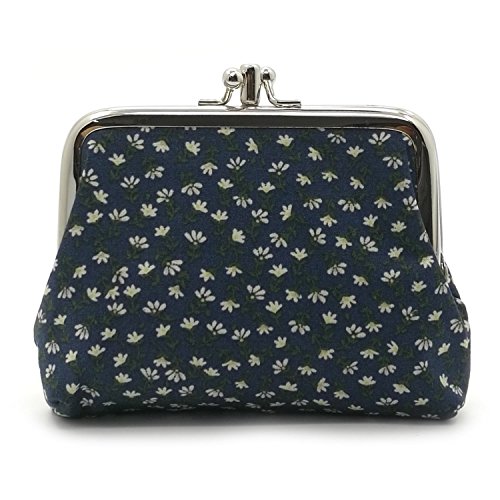 Cute Floral Buckle Coin Purses Vintage Pouch Kiss-lock Change Purse Wallets (11) - Thumbnail 6
