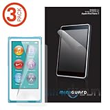 MiniGuard iPod Nano 7 or 8 / 7th or 8th Gen High Definition Ultra Clear Screen Protector 3 Pack for iPod Nano 7 or 8 / 7th or 8th Genth Gen / 7 or 8 / 7th or 8th Genth Generation (Newest Model)