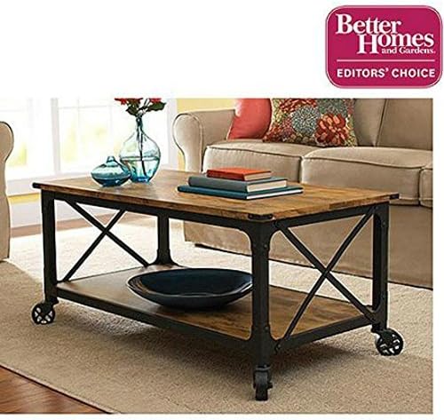 Supernon Better Homes And Gardens Rustic Country Coffee Table Antiqued Black/Pine Finish By Better Homes & Gardens