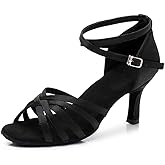MSMAX Women's Practice Ballroom Dancing Shoes Indoor Performance Latin Dance Shoes for Woman