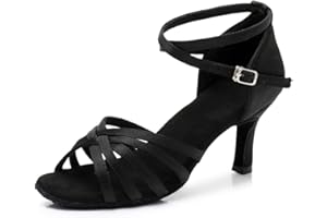 MSMAX Women's Practice Ballroom Dancing Shoes Indoor Performance Latin Dance Shoes for Woman