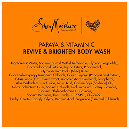 Shea Moisture Papaya and Vitamin C, Revive & Brighten Body Wash for