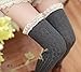 Tuesdays2 Women's Lace Trim Knee-High Boot Socks