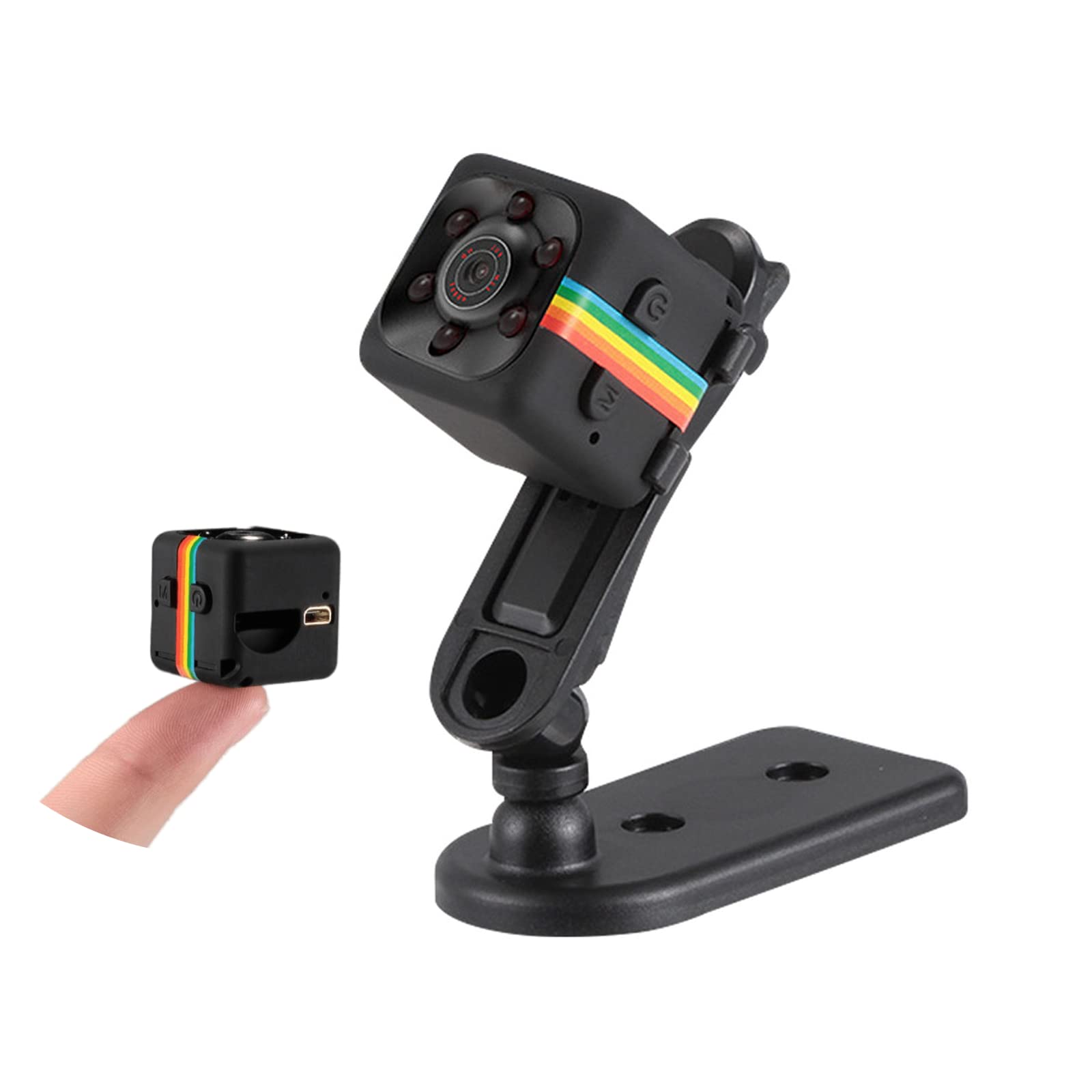 Cuifati Mini Hidden Cameras, Wireless Full HD Small Cam for Home Security, 140° Wide Angle, Motion Detection, One Key Photography, Night Vision for Home Office Car