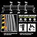 LED Light Bar AUTOSAVER88 16 Inch LED Work Light 4D 144W with 8ft Wiring Harness Kit, Straight Fish Eye Lens 12000Lumens Offroad Automotive Spot & Flood Combo Beam