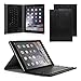CoastaCloud iPad Air 2 Rechargable Wireless Bluetooth Keyboard Case with Folding Leather Folio Smart Fully Protect Case Cover Stand For Apple iPad Air 2 (Black)