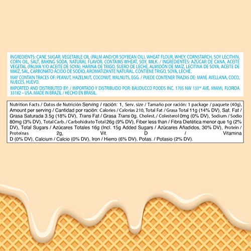 Bauducco Mini Vanilla Wafers Crispy Wafer Cookies With 3 Delicious