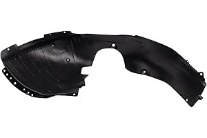 TRQ Front Left Inner Fender Liner Black Drivers Side Compatible with 2018-2021 Hyundai Kona HY1248176