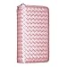 iPhone 8 Plus Case, iPhone 7 Plus Wallet Case, Pasonomi Premium Woven Pattern PU Leather Zipper Case Slim Cover with Strap and Credit Card Slot for Apple iPhone 8 Plus & 7 Plus (Woven Rose Gold)