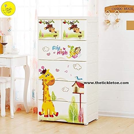 Buy Thetickletoe Chest Of Drawers Closet Wardrobe Almirah Storage