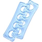 Rolabling Toe Separators for Pedicure Soft Silicone Finger Toe Spacers Blue | Reusable Toe Spreader Salon Pedicure Tools for Nail Polish 2Pcs Washable Toe Spacers for Women Suitable for Home DIY