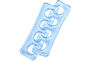 ROLABLING Toe Separators Flexible Soft Silicone Finger Toe Spacers for Nail Polish Pedicure Tools (Blue)