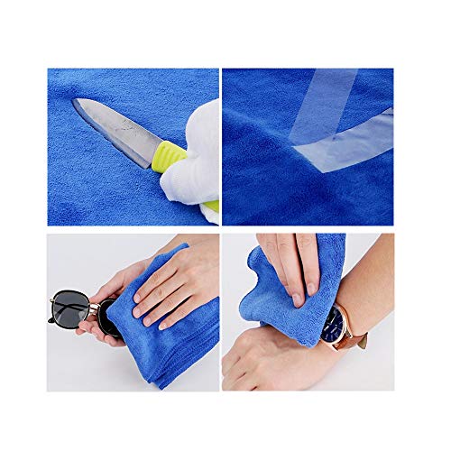 Multi-purpose Vehicle Cleaning Towel Car Dry Washing and Polishing Microfiber Towel Short Velvet Cloth Dust Cleaning Cloth Suitable for Kitchen, Car, Bathroom, Glasses, 11.8in x 27.5in (Pack of 4)