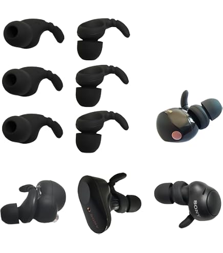 A-Focus [8 Pairs] WF-1000XM5 Ear Hooks Tips 【 Memory Foam