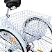 Ridgeyard 26” 7-Speed Adult Tricycle Aluminum Frame 3 Wheeled Cruise Trike Bike with Shopping Basket (White)thumb 4