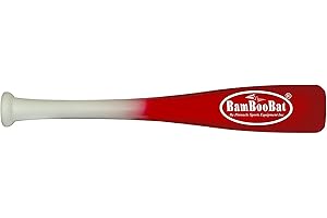 BamBooBat by PINNACLE SPORTS EQUIPMENT INC. Adult Baseball and Softball Wood One Hand Training Bat- 18 Inch or 21 Inch