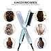 KINGDOMCARES Professional Ceramic Hair Straightening Brush Anti Scald Hair Straightener Comb Blue