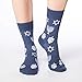 Good Luck Sock Women's Hanukkah Crew Socks - Blue, Adult Shoe Size 5-9