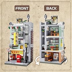 Hong Kong Street View Mini Building Block Toy Pawn