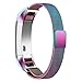 Abeky Bands For Fitbit Alta,Fit bit Alta HR 2,Metal Alta Band Magnetic Milanese Accessories Wristbands Strap Bracelet Alternative Replacement Stainless Steel with Adjustable Clasp Small Pearlescent