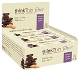 thinkThin High Protein and Fiber, Milk Chocolate Toffee Almond, 1.76 Ounce bar (pack of 10)