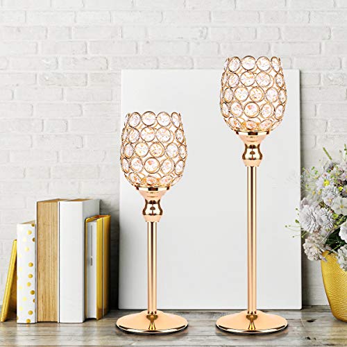 4 Crystal+Holders+Tealight+Centerpieces+Decorations