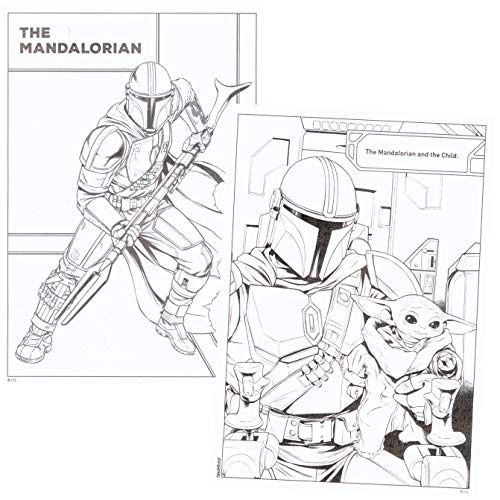 Star Wars Mandalorian Coloring Book Set Bundle Includes Baby Yoda